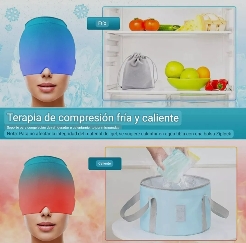 GORRO GEL PARA LA MIGRAÑA