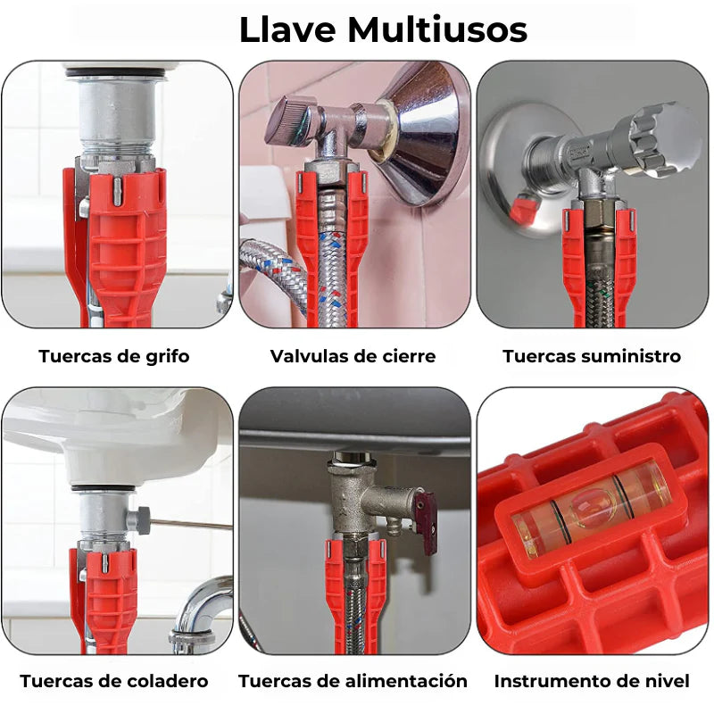 Llave Multifuncional de Gasfitería